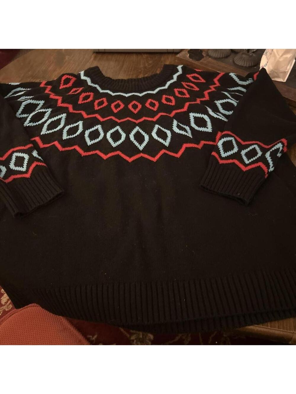 Lane Bryant Women's Multi and Black Jumper